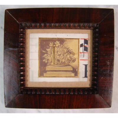 Ornamented Letter Of Antiphonary To Fine Gold. 17th Century.