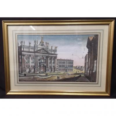 Optical View. Eighteenth Time. St John's Church In Rome