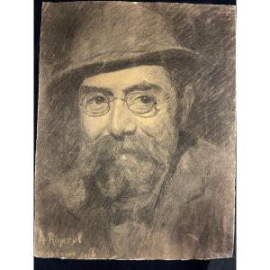 Portrait Of A Man. Henri émile Rogerol 1877-1947
