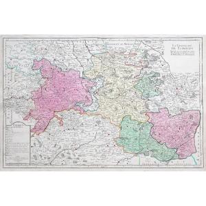 Old Map Limoges - Auvergne