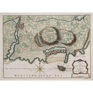 Old Nautical Map Of Agde