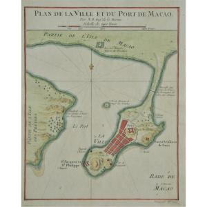 Old Map Of Macau