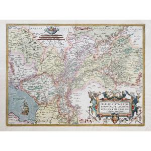 Old Geographical Map Of Gelderland
