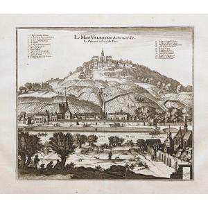 Old Engraving Of Mont Valerien