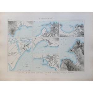 Old Nautical Map Of Saint-tropez
