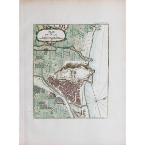 Old Map Of Nice