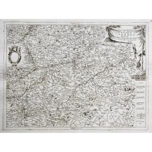 Old Geographical Map Of Cambrai - Cambresis