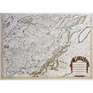 Old Geographical Map Of Burgundy