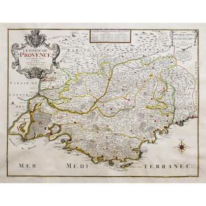 Old Geographical Map Of Provence