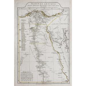 Ancient Geographical Map Of Ancient Egypt