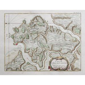 Old Geographical Map Of The Island Of Cayenne