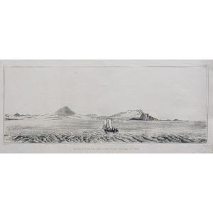 Panorama Galapagos Islands - Old Engraving
