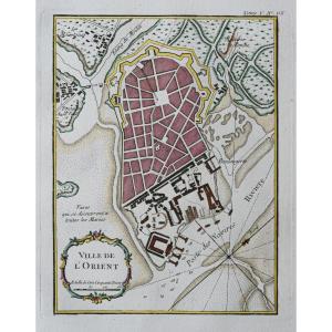 Old Map Of Lorient – Brittany