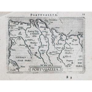 Old Geographical Map Of Portugal