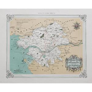 Old Map Of The Lower Loire