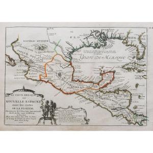 Old Map Of Mexico – California – Florida