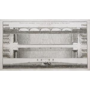Old Engraving – Neuilly-sur-seine Bridge