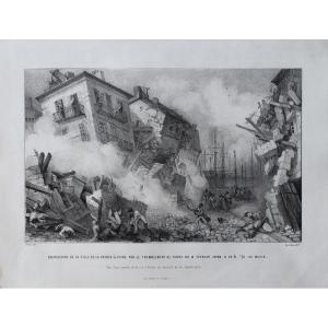 Old Lithograph From Pointe-à-pitre