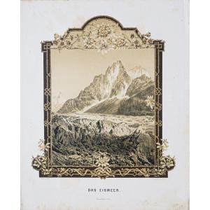 Old Lithograph Of Mont Blanc - Alps