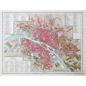 Old Map Of Paris