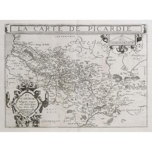 Old Geographic Map Of Picardy