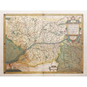 Old Geographical Map Of Anjou