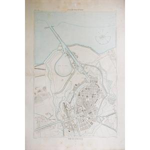 Old Nautical Chart Of The Port Of Dunkirk