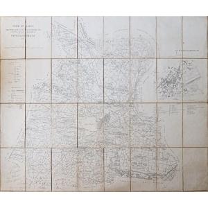 Old Map – District Of Fontainebleau