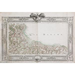 Old Map Of The Calvados Region