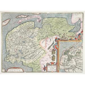 Original Antique Map – Netherland – Frisia – Netherlands