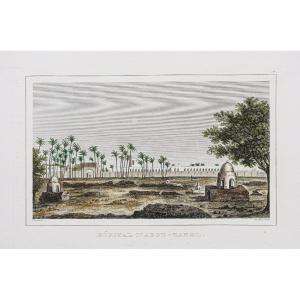 Antique Engraving – Abou Zabel Hospital – Cairo