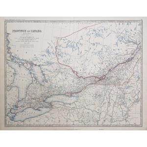Old Map Of Canada