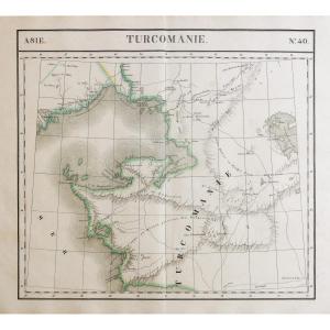 Geographic Map Of The Caspian Sea – Turkmenistan – Uzbekistan