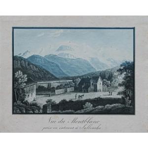 Antique Engraving Of Mont Blanc – Savoy
