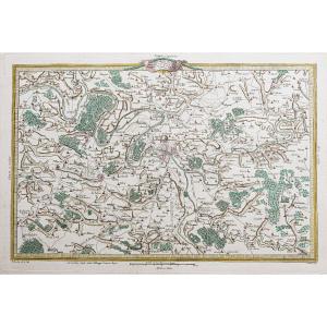 Old Map Of Paris And Its Surroundings