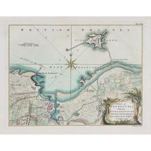Old Map Of Cherbourg – Normandy