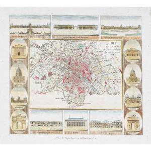 Old Map Of Paris
