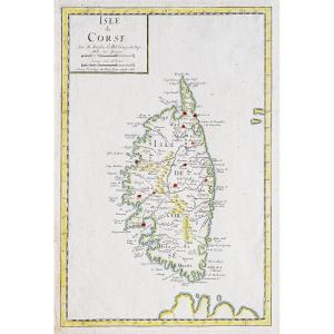 Old Map Of Corsica