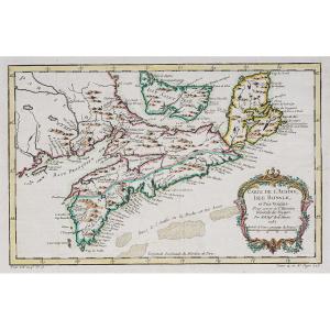 Old Map Of Acadia