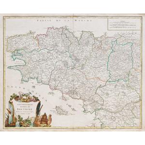 Old Map Of Brittany