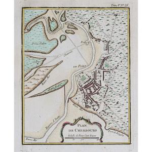 Old Map Of Cherbourg