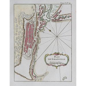Old Map Of Granville - Normandy