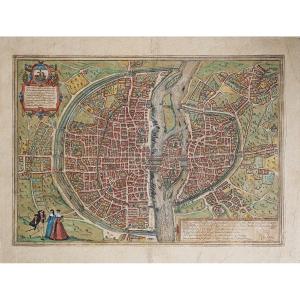 Antique Map Of Paris - Lutecia