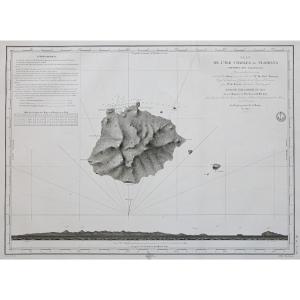 Ancient Marine Map Of The Galapagos Islands