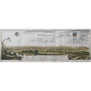 Antique Panorama Of The Paris Area