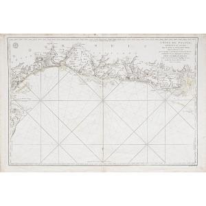 Antique Nautical Chart Of Normandy