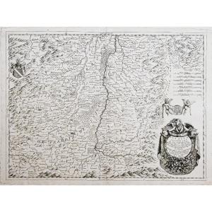 Antique Map Of Alsace