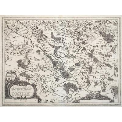 Antique Map Of Charolais - Auvergne