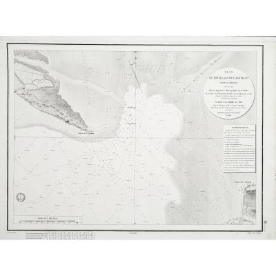 Antique Chart Of The Aiguillon - Pertuis Breton - Beautemps Beaupré