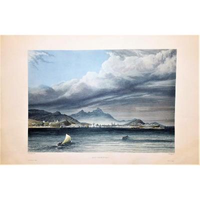 Original Antique Engraving Rio De Janeiro - Laplace Travel